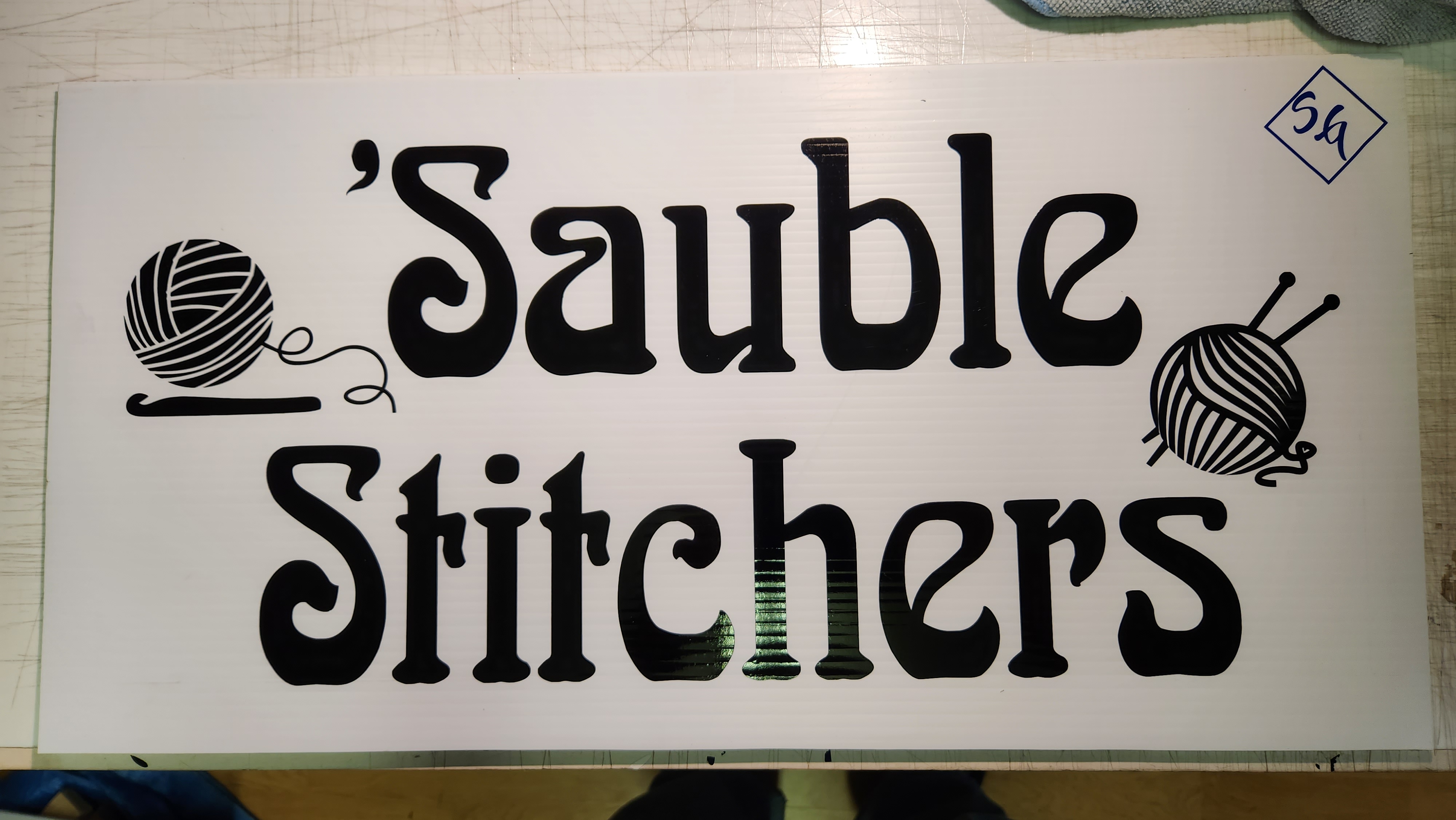 club promotional sign